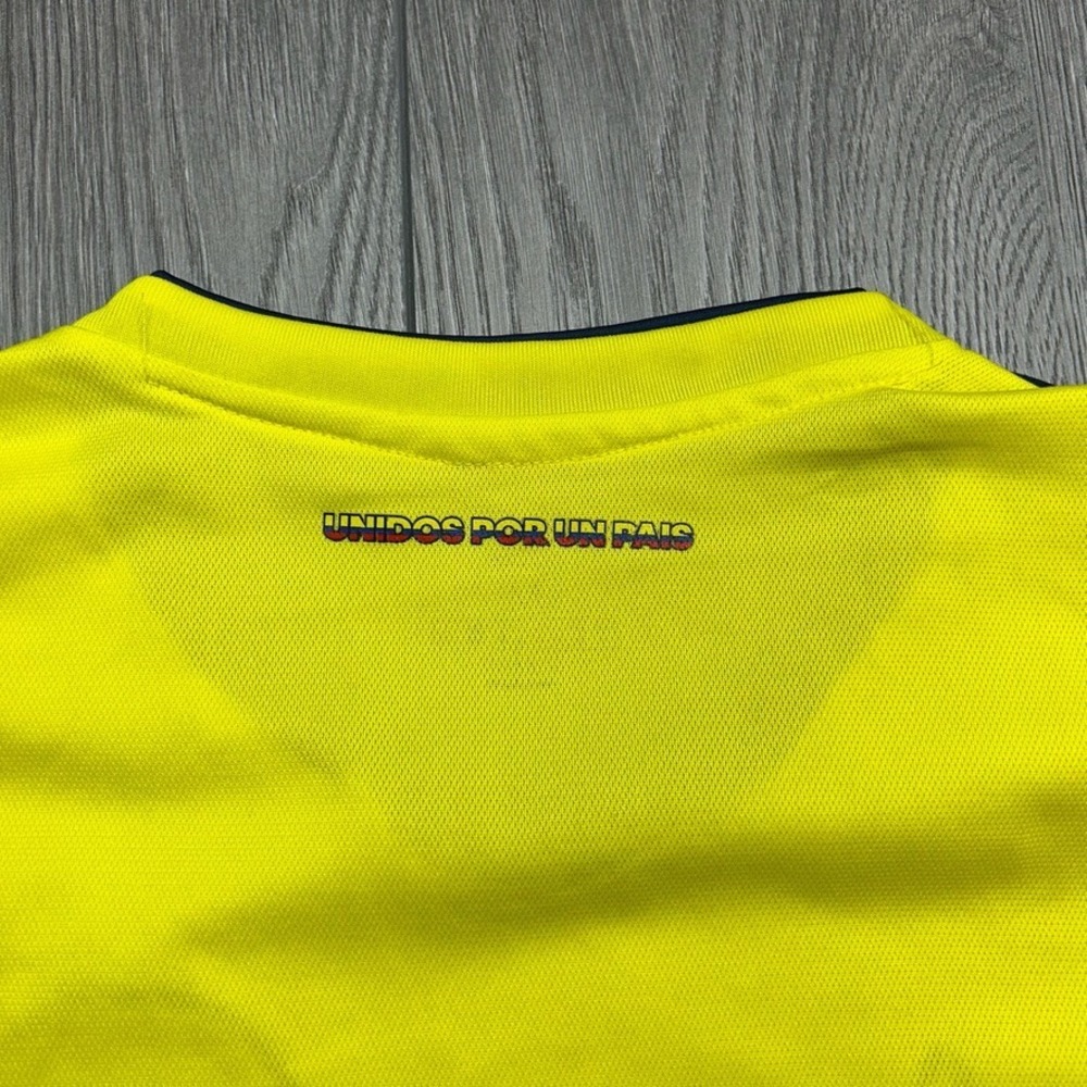 Adidas Colombia 2018 World Cup Home Jersey Yellow Mens Medium Soccer Shirt - Picture 6 of 9